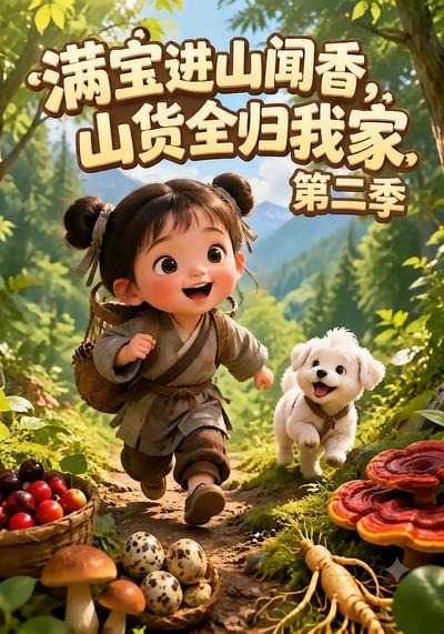 满宝进山闻香,山货全归我家