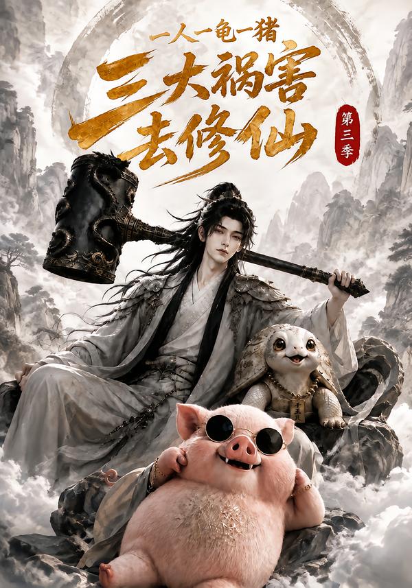 一人一龟一猪,三大祸害去修仙第三季