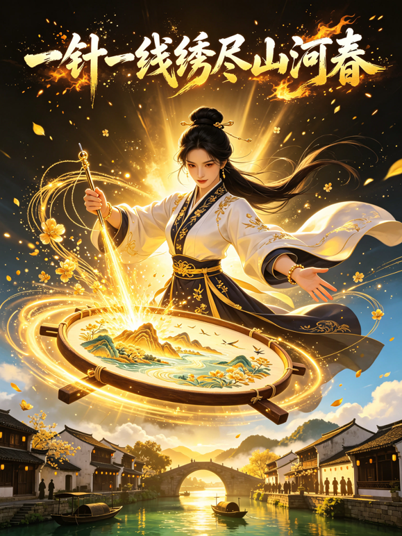 一针一线绣尽山河春